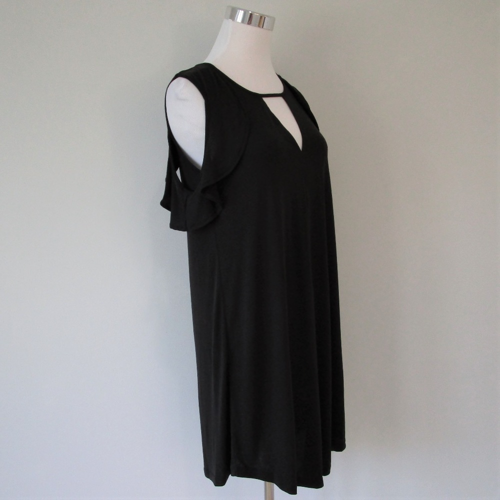 💕 NWT Jessica Simpson Cold Shoulder Shift Midi Dress - Picture 6 of 8